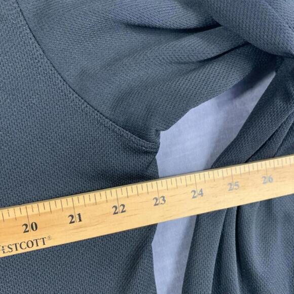 PGA Tour Mens Size L Airflu Long Sleeve Polo Shirt Black - Picture 5 of 11